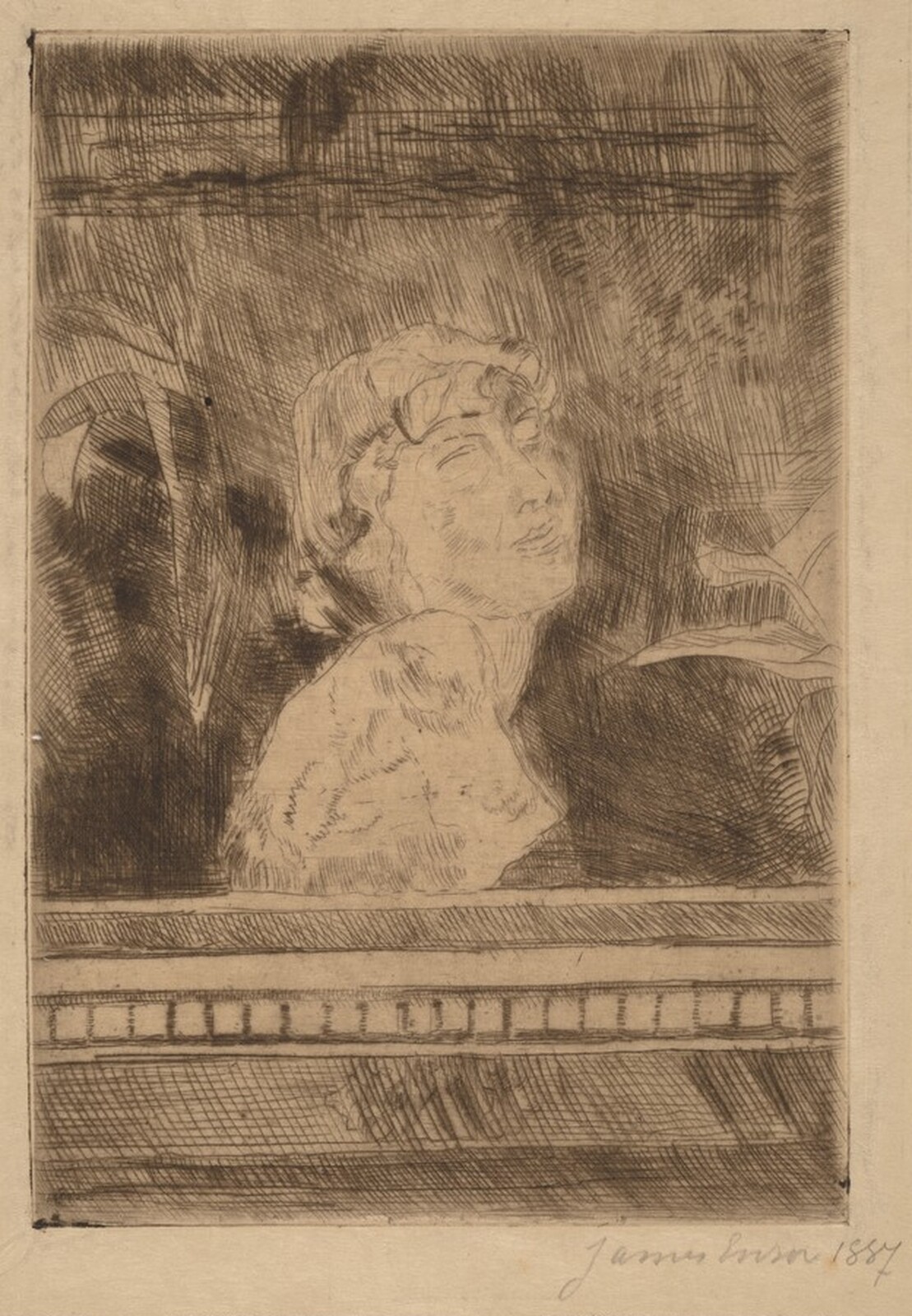 Bust, James Ensor, 1887
