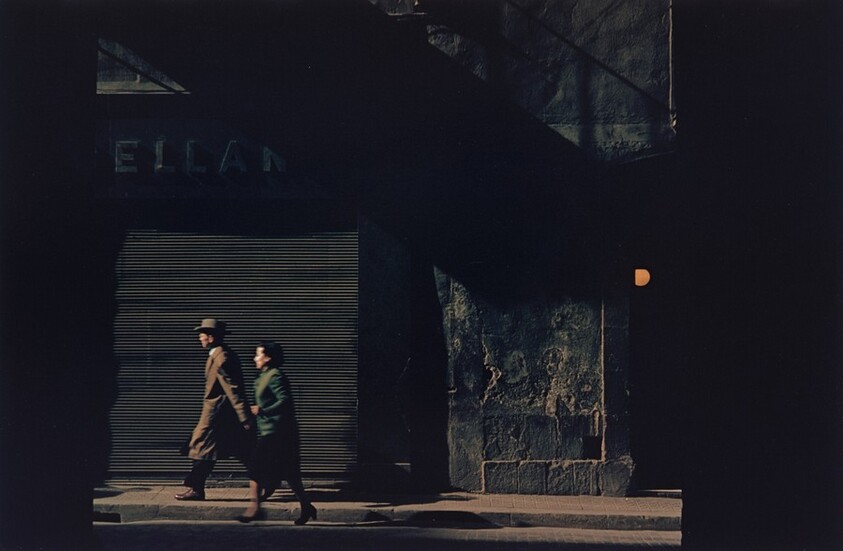 Couple Walking Down Street, Venice
