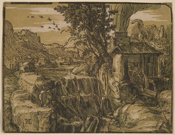 Landscape with a Waterfall