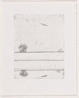 River and Airplane [working proof 1], Wayne Thiebaud, 2019