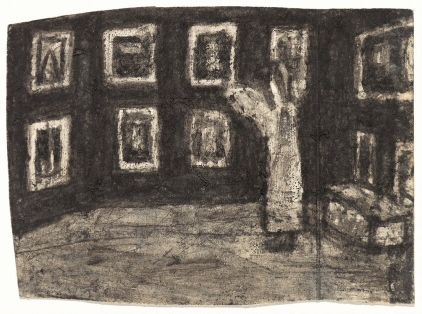 Untitled (Interior with Pictures) [recto]