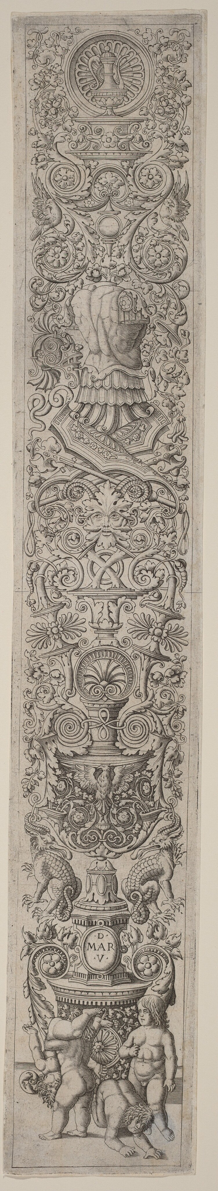 Ornament Panel: Four Children Playing