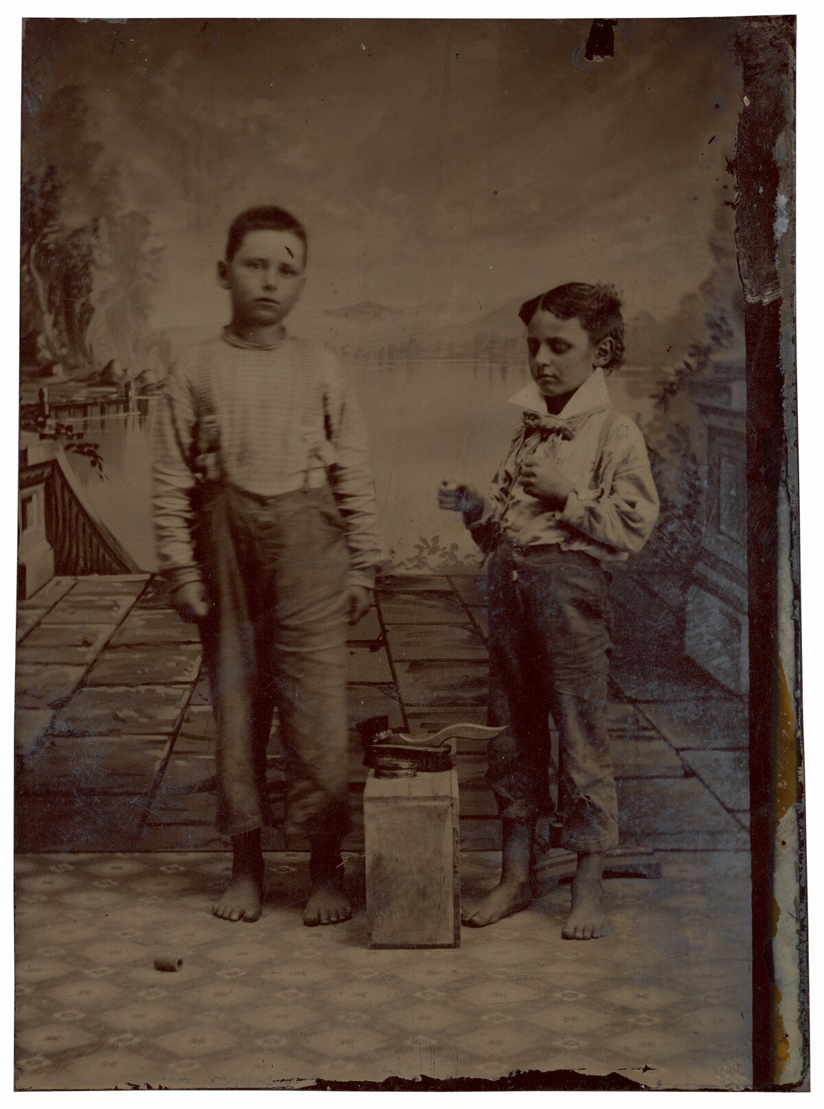 Portrait of Shoeshine Boys