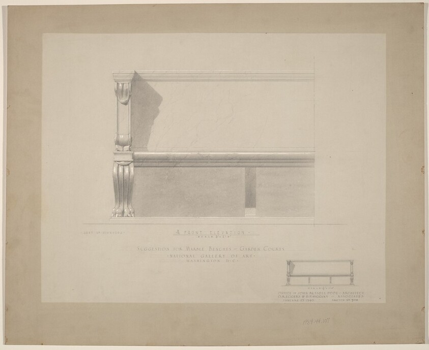 Suggestion for Marble Benches: Garden Courts