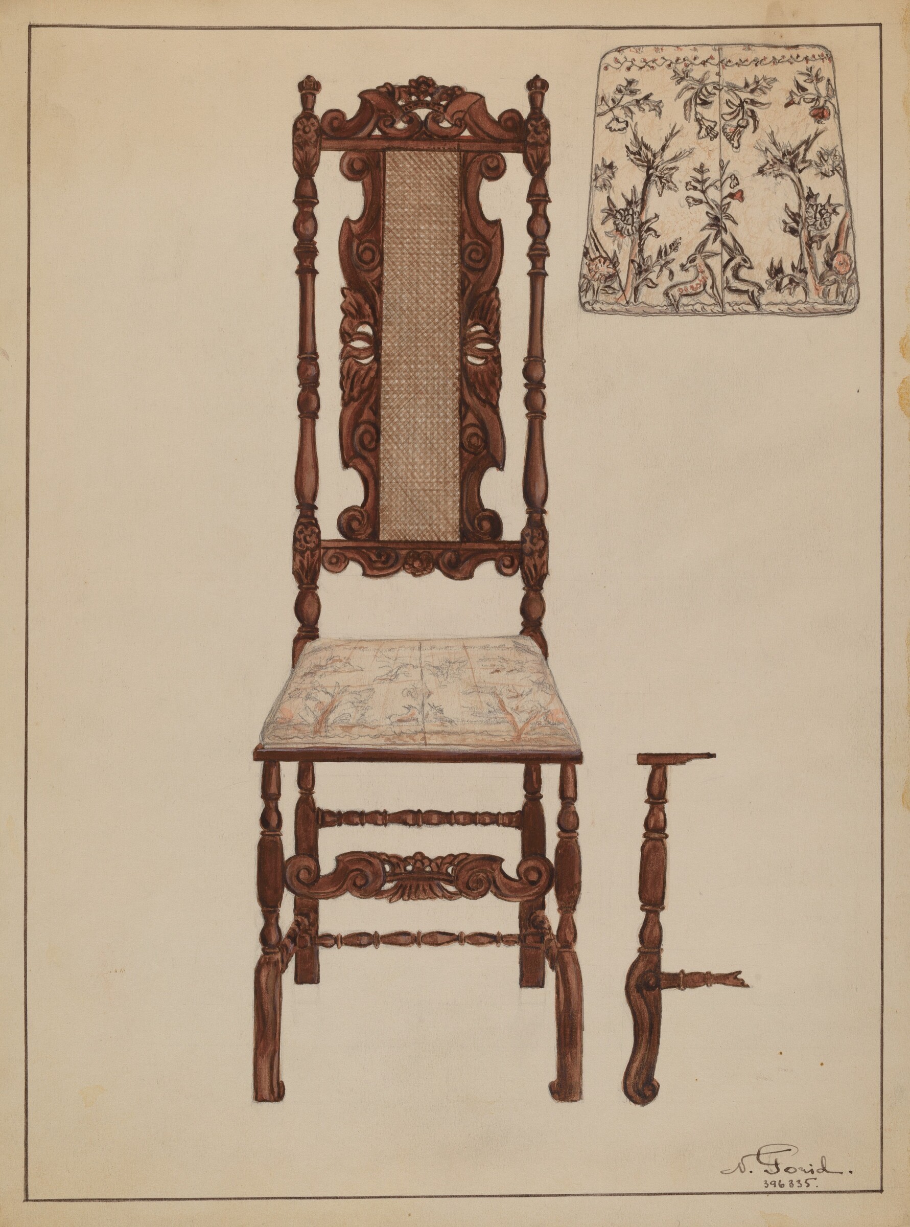 Side Chair, Nicholas Gorid, 1935/1942