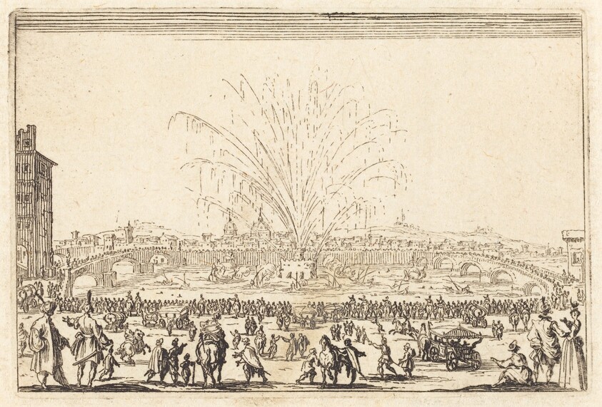 Fireworks on the Arno, Florence