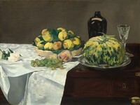 Still Life with Melon and Peaches, Edouard Manet, c. 1866