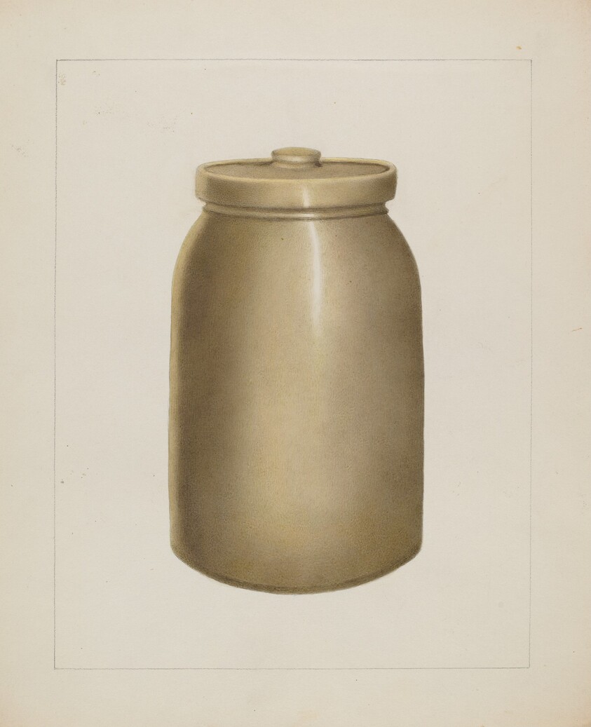 Pottery Jar with Lid