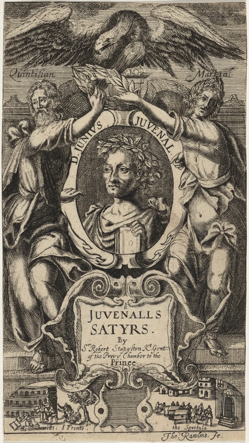 Title Page to Juvenal's Satyrs, by Sir R. Stapleton