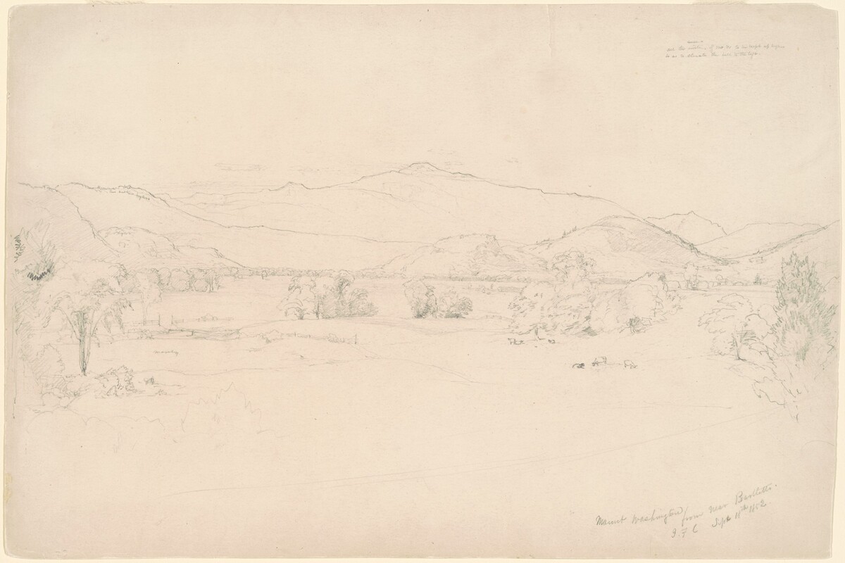 Study for "View of Mt. Washington"