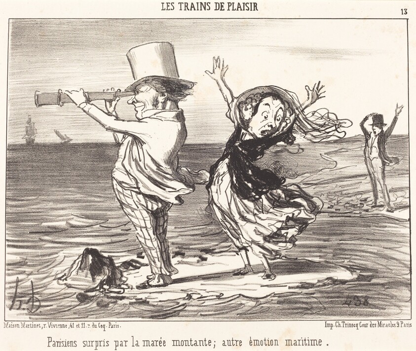 Parisiens surpris par la marée...