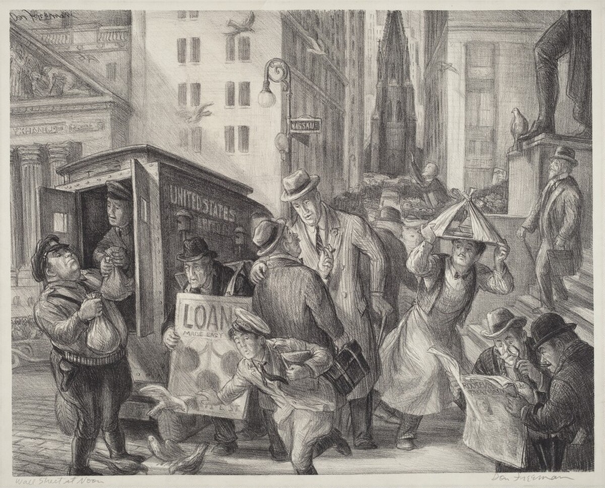 Wall Street at Noon