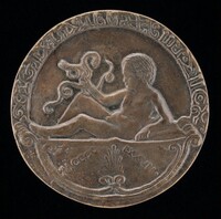 Alfonso as Infant Hercules [reverse], Ferrarese 15th Century, 1477