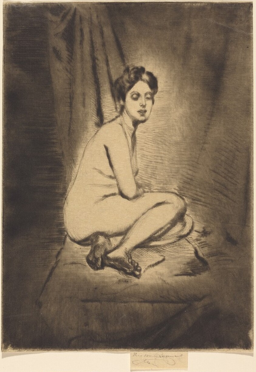 Figure of a Woman Crouching