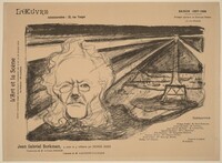Ibsen and the Lighthouse (theater program for the play "Jean-Gabriel Borkman"), Edvard Munch, 1897