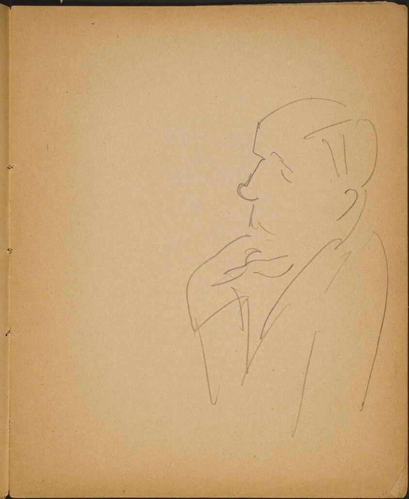 Männliche Halbfigur im Profil (Man in Profile) [p. 23]