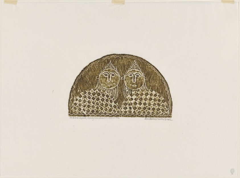 The Bellows Infants from A Portfolio of Rubbings from Early American Stone Sculpture