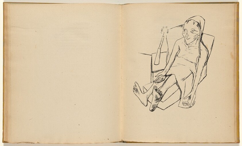 Die Kranke (The Sick One) (plate 6) from Stadtnacht (City Night)