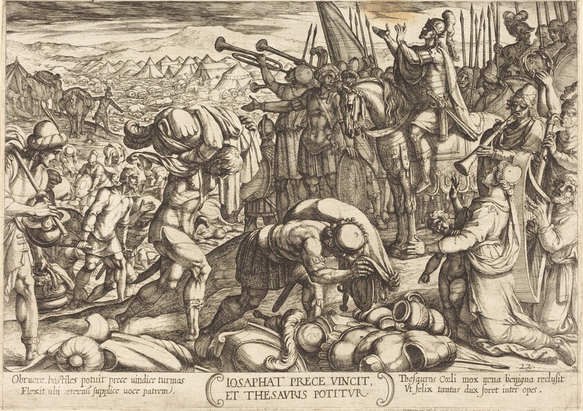 Josaphat Thanking God for His Victory