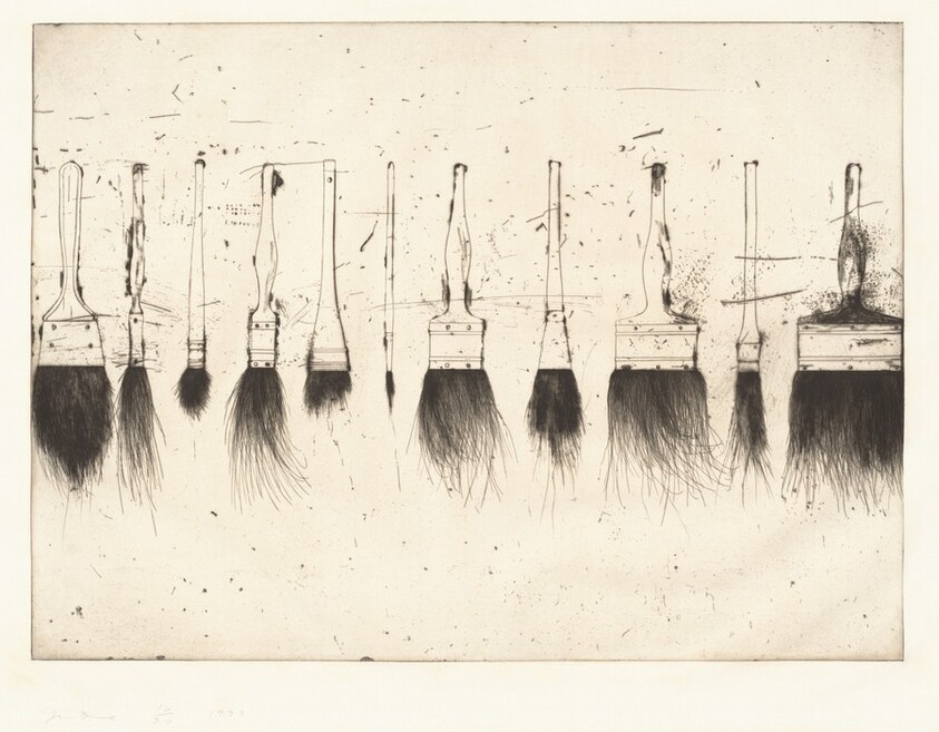 Five Paintbrushes (second state)