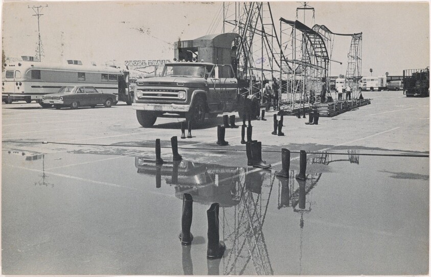 100 Boots Doing Their Best. Del Mar, California. June 24, 1972, 11:30 a.m.