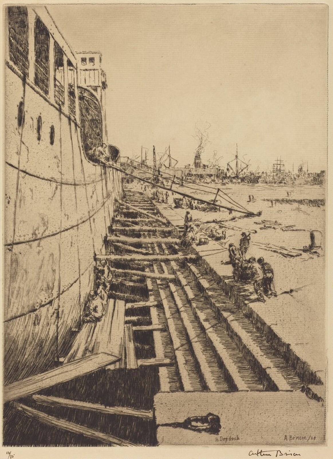 In Dry Dock, Arthur Briscoe, 1928