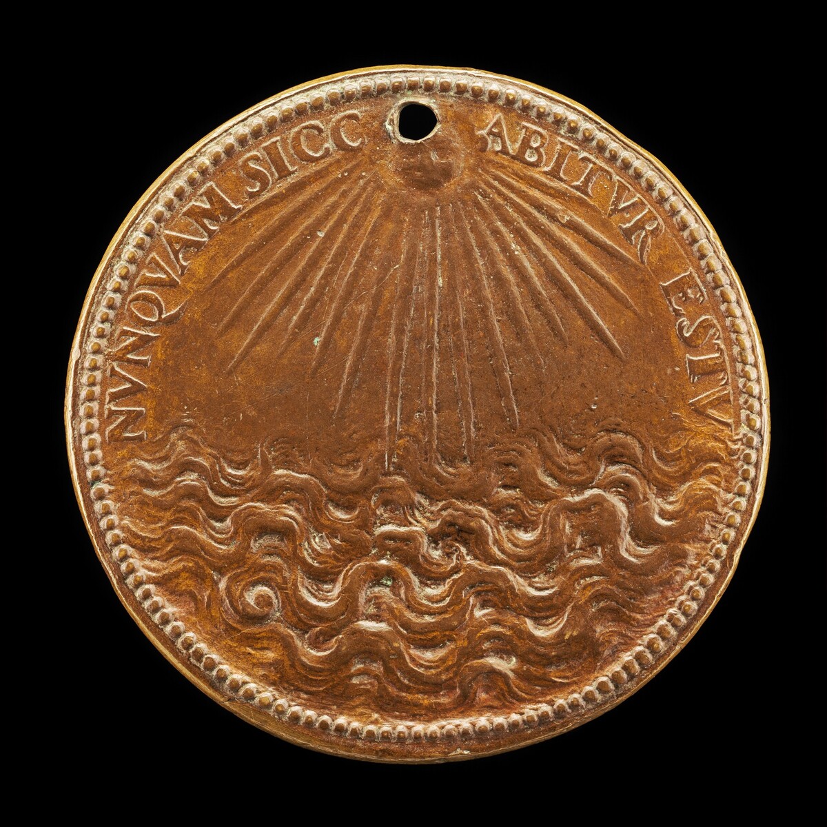 Sun Shining on a Stormy Sea [reverse]
