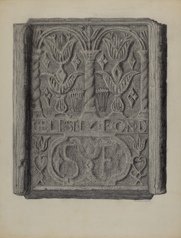 Pa. German Stove Back