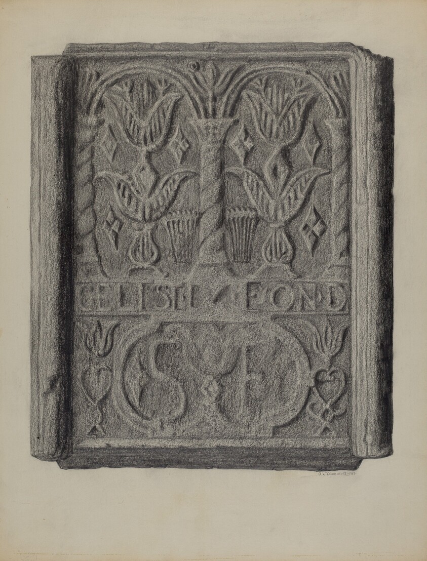 Pa. German Stove Back