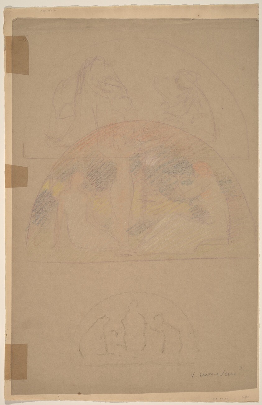 Studies for a Lunette [recto]