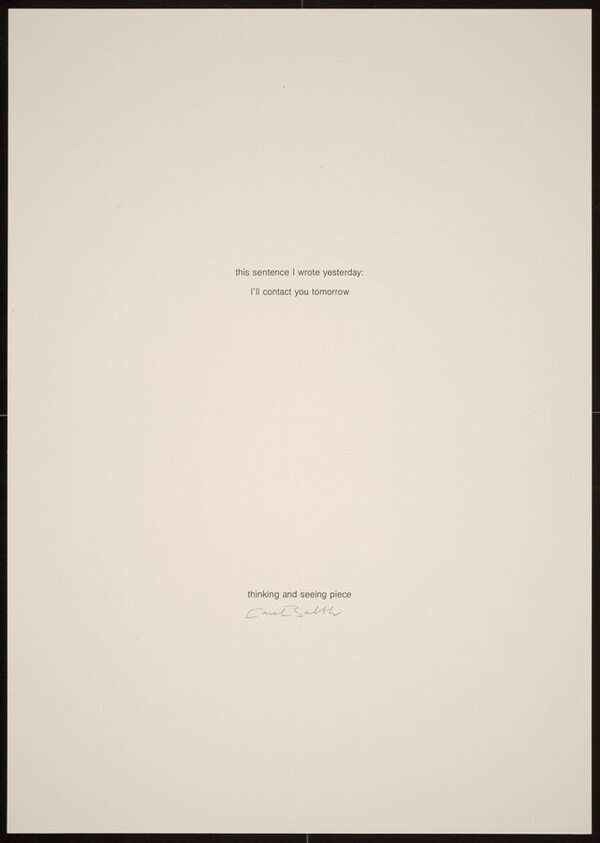 Thinking and Seeing Piece #2