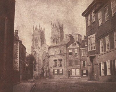 A Scene in York: York Minster from Lop Lane, William Henry Fox Talbot, 1845