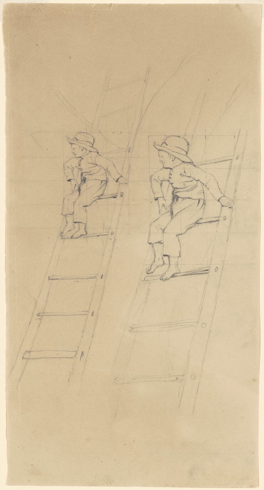 Studies of a Boy on a Ladder