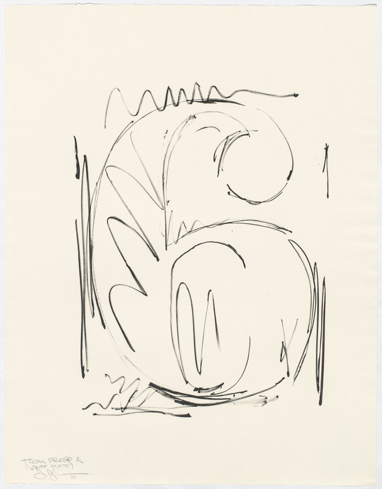 Figure 6 [trial proof], Jasper Johns, 1969