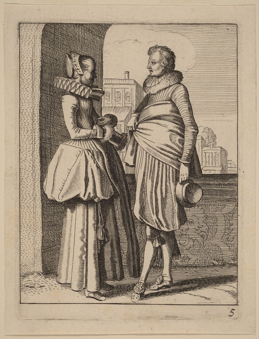 Two Figures in Costume