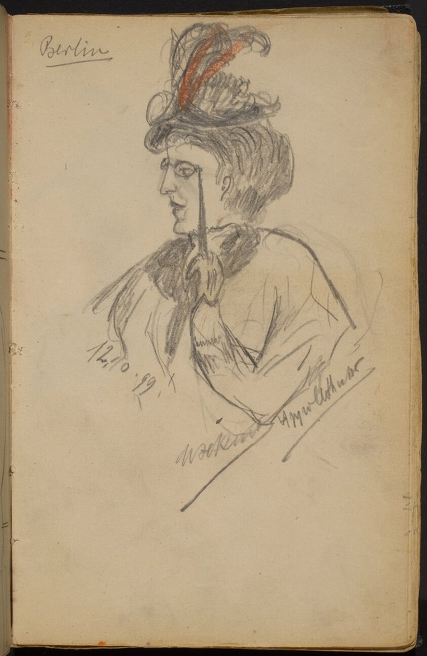 Woman with Opera Glasses