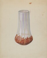 Corn Glass Vase, Robert Stewart, c. 1936