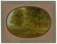 A Caribbe Village in Dutch Guiana, George Catlin, 1854/1869