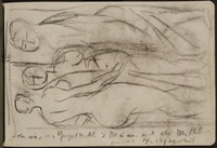 Drei stehende Frauenakte und Notizen (Three Standing Women and Documentation) [p. 33], Max Beckmann