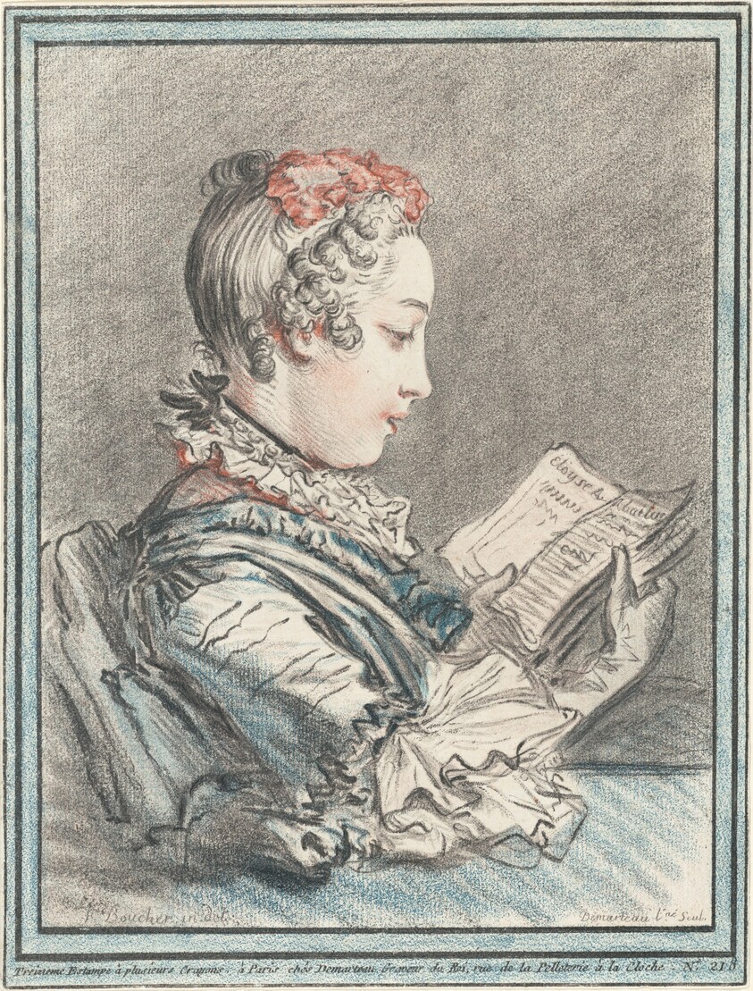 Young Girl Reading "Héloise and Abélard"