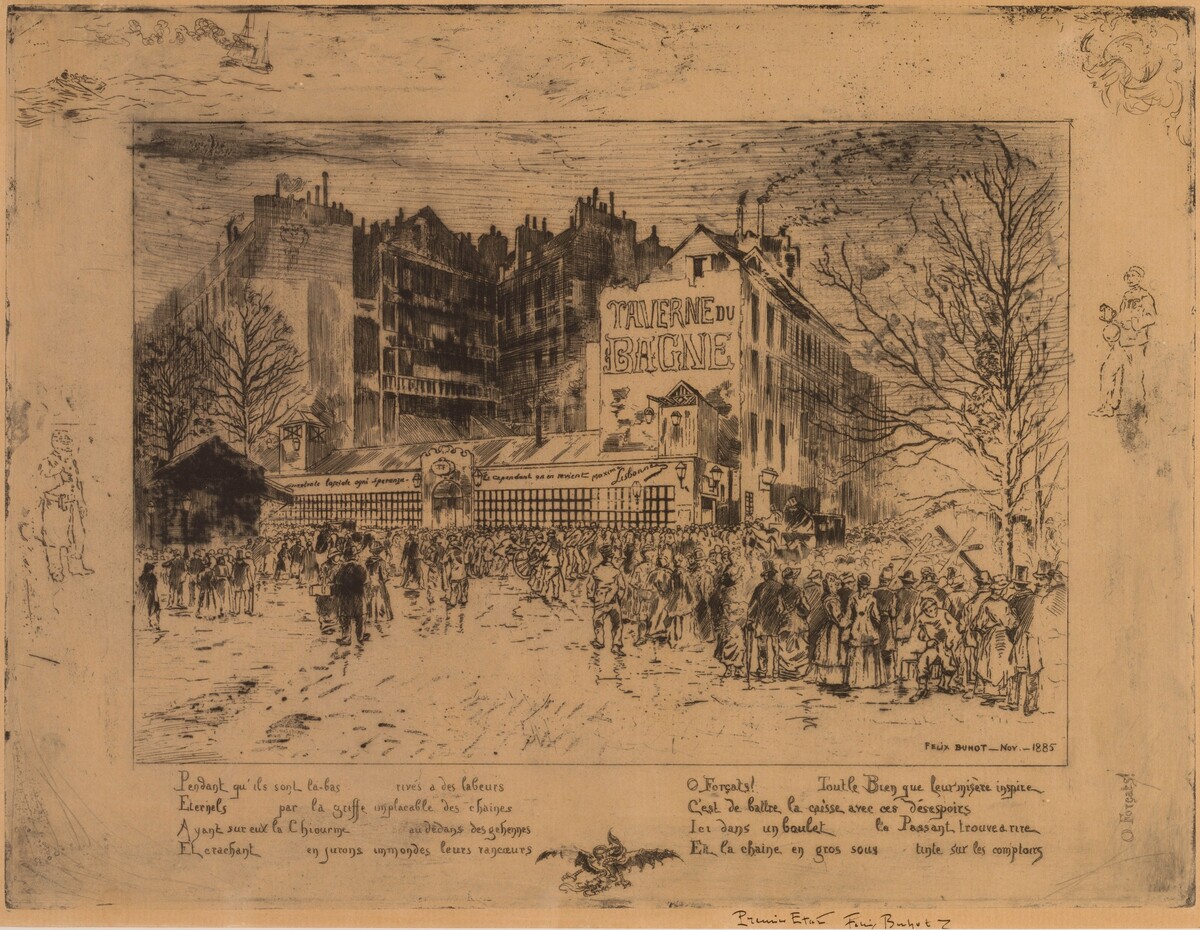La Place des Martyrs et La Taverne du Bagne (The Place des Martyrs and the Jailhouse Tavern)