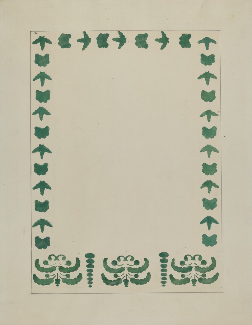 Stencilled Wall Decoration