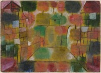 Baum und Architektur--Rhythmen (Tree and Architecture--Rhythms), Paul Klee, 1920