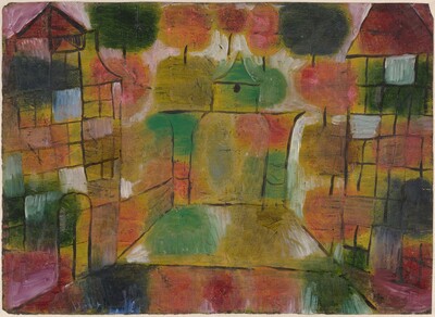 Baum und Architektur--Rhythmen (Tree and Architecture--Rhythms), Paul Klee, 1920