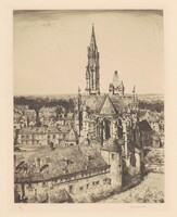 Senlis from a Crow's Nest, Samuel Chamberlain, 1931