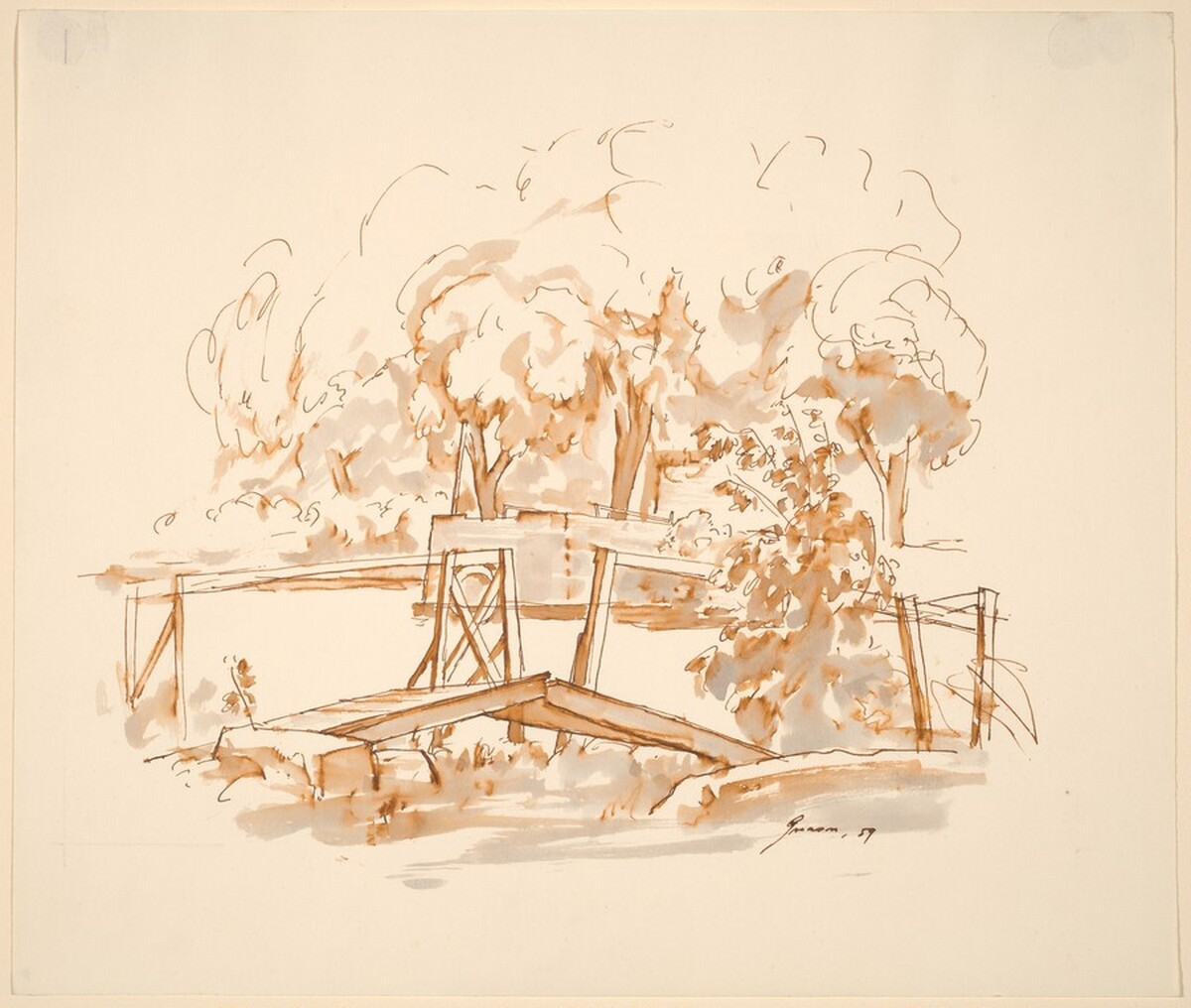 Bridge and Trees
