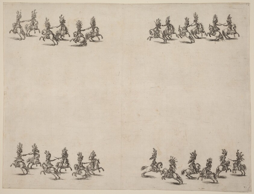 Cavaliers Fighting with Swords