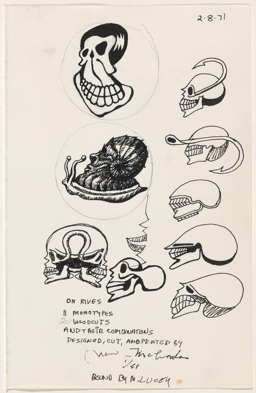 Untitled 2-8-71 [study for "tattoo" book]