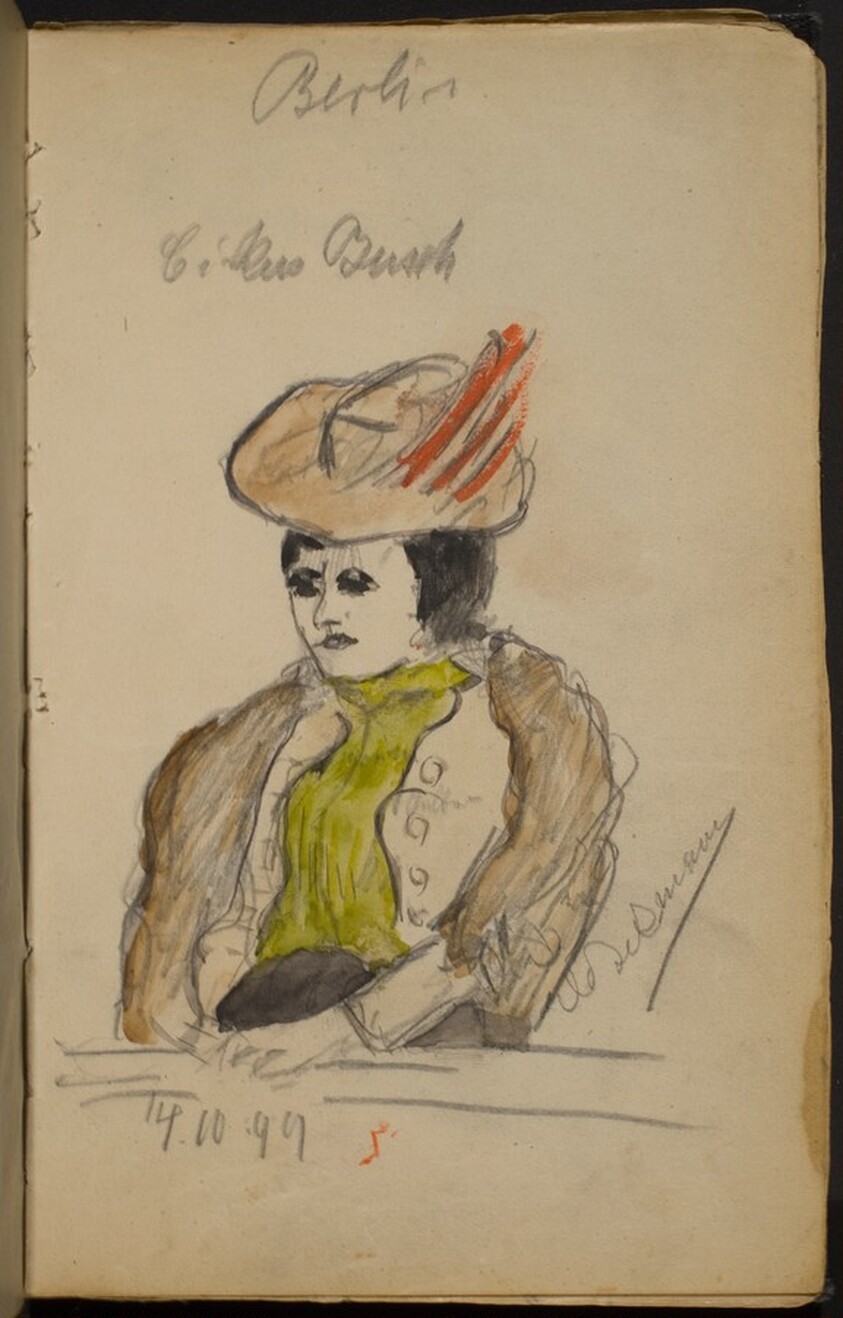 Woman with Green Scarf