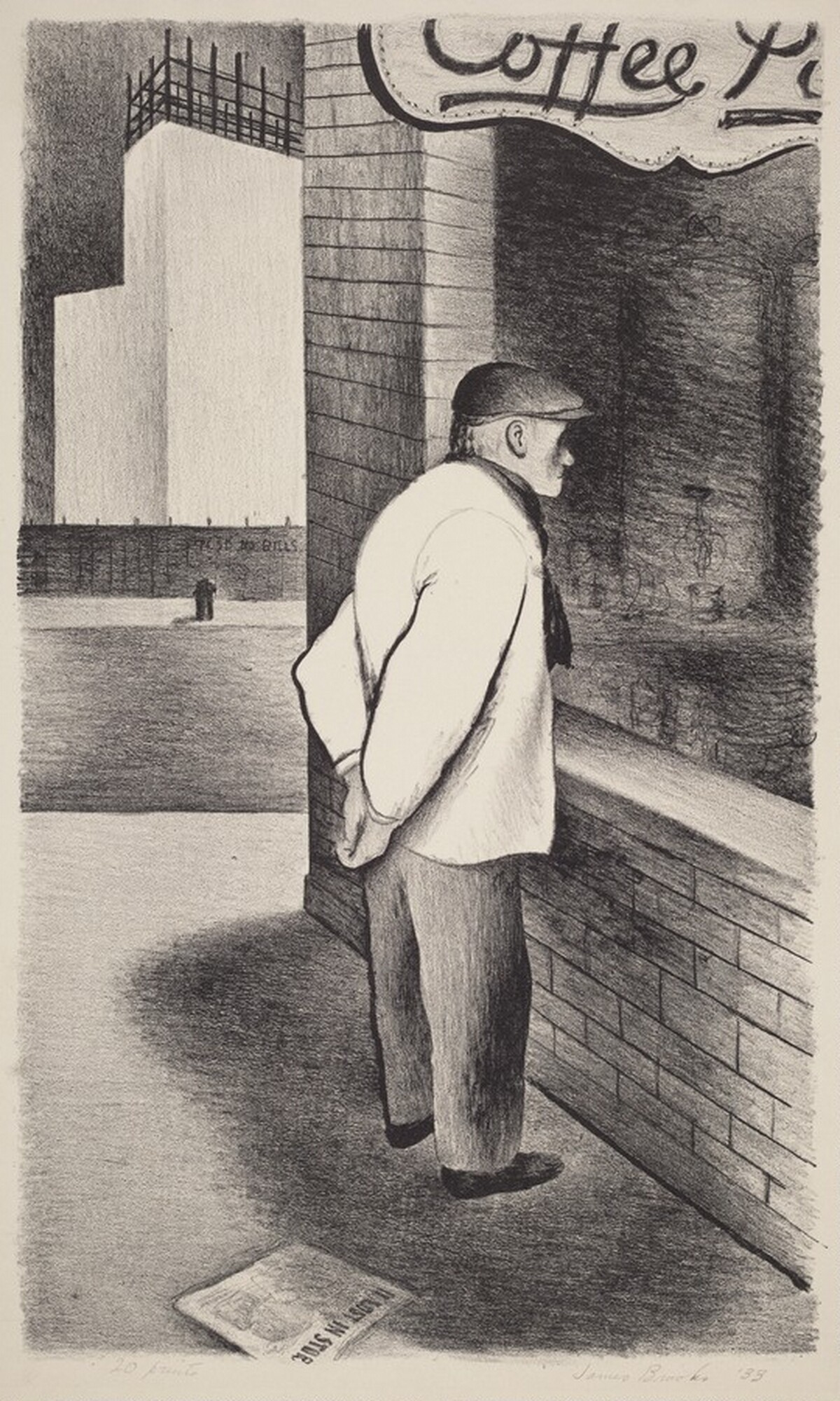 Untitled (Man Looking Into Storefront Window)